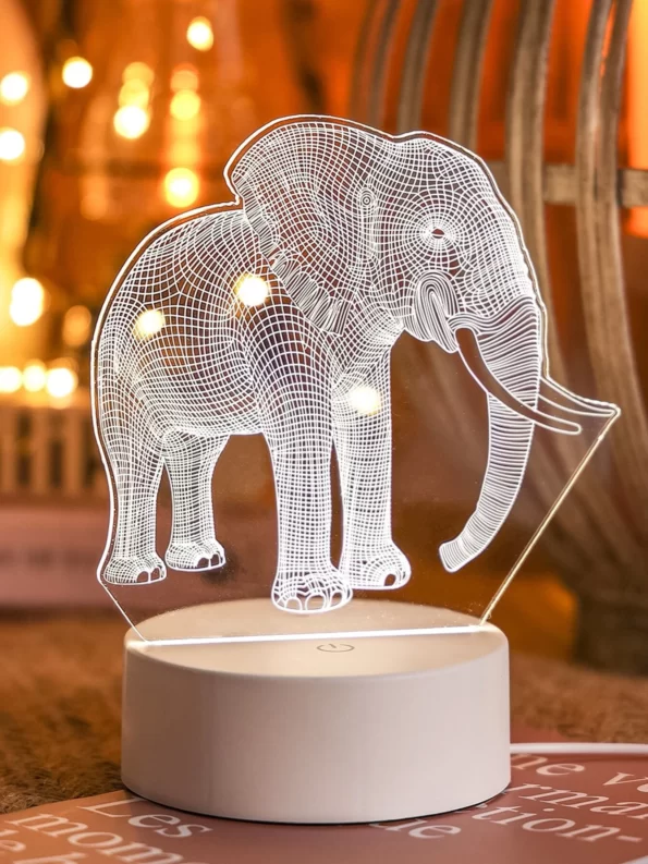 1111elefant lampa 3d